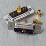 11W1 D-SUB Coaxial Connectors (RF) Female & Male Solder Type